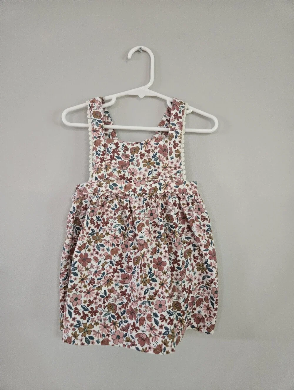 Tommy Bahama Baby Girls Floral Corduroy Jumper Dress 18M